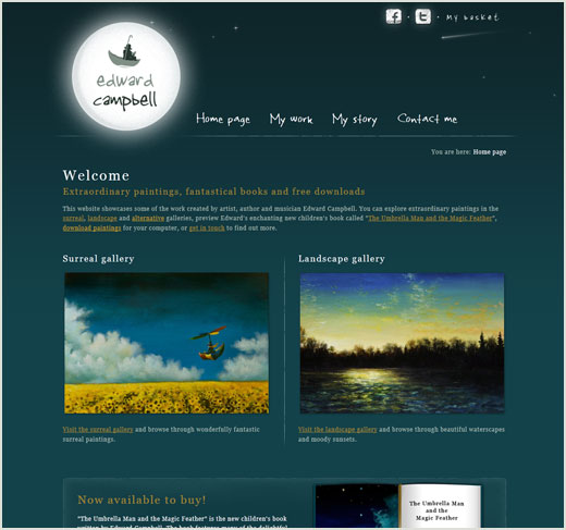 Edward Campbell website design