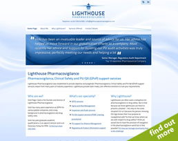 find out more about the Lighthouse Pharmacovigilance website design